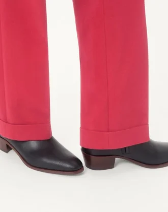 Bota de cano curto Pat em pele de cabrito