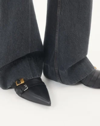 Botas de cano curto em pele de bezerro