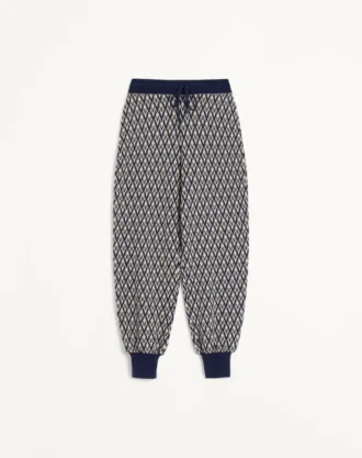 Calças de lã jacquard Toute La V